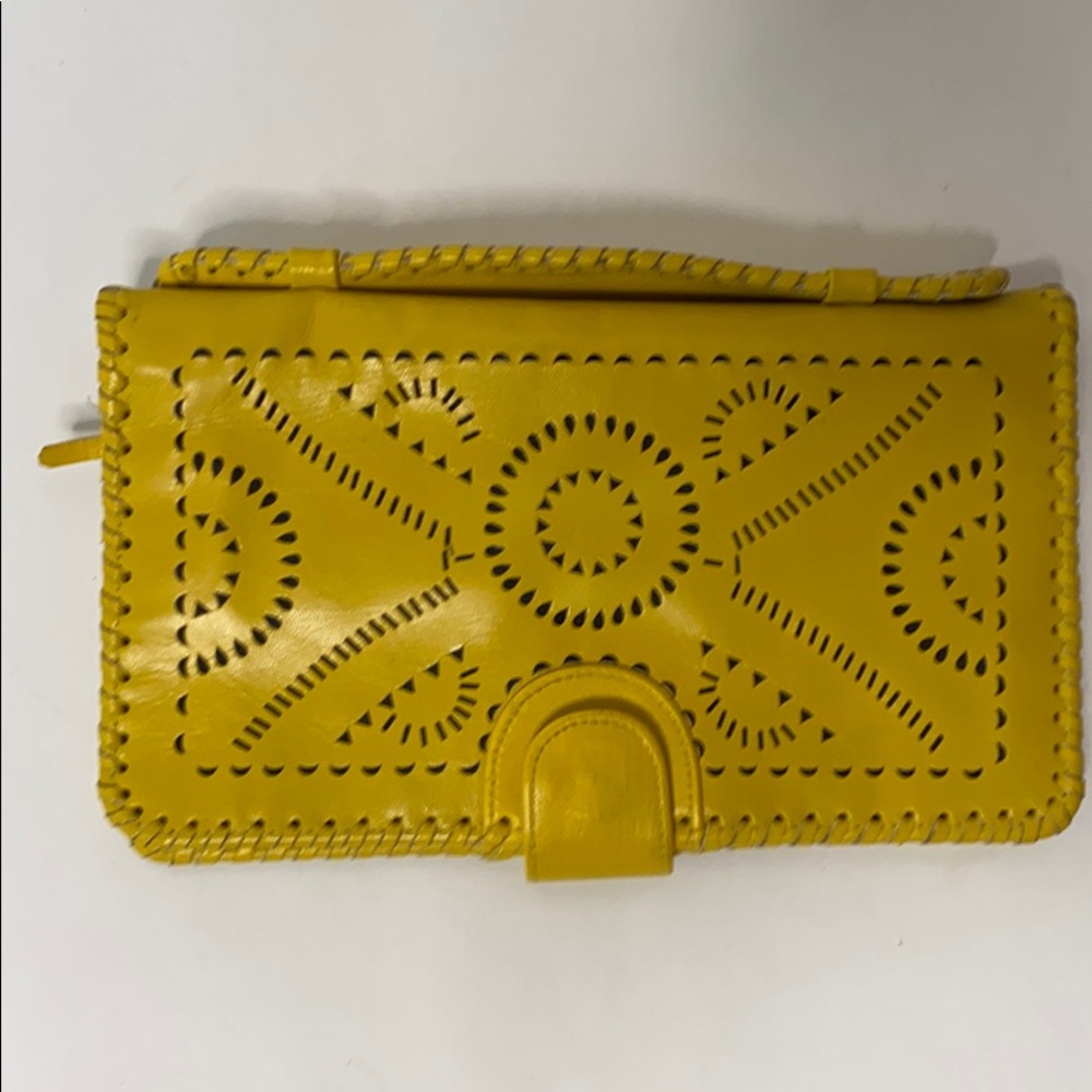 Cleobella mustard clutch
